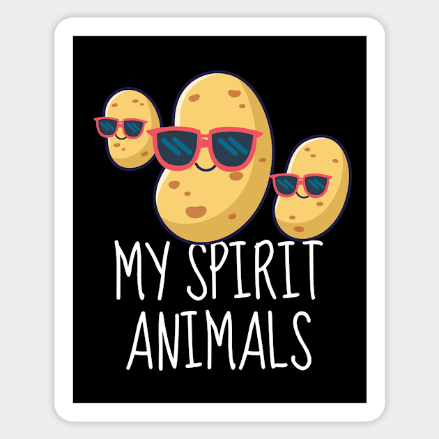 Funny Potatoes: My Spirit Animals Sticker by DesignArchitect